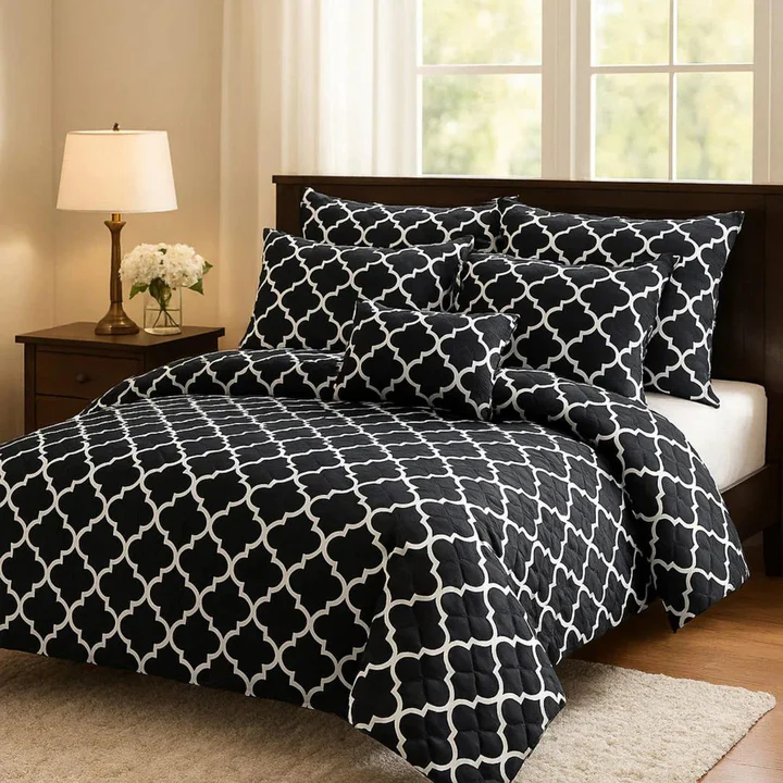 7 Pcs Comforter Set King Size Design KCC 065