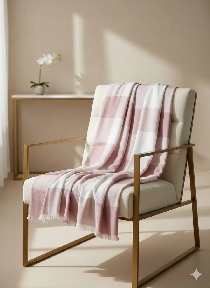 Women Warm Winter ( checked Pashmina Wool ) Vol-1 (00322) 