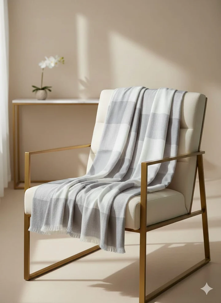 Women Warm Winter ( checked Pashmina Wool ) Vol-1 (00320) 