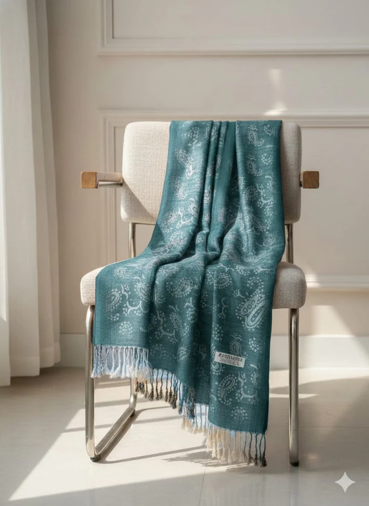 Women Warm Winter ( Self Print Pashmina Wool ) Vol-1 (00406) 