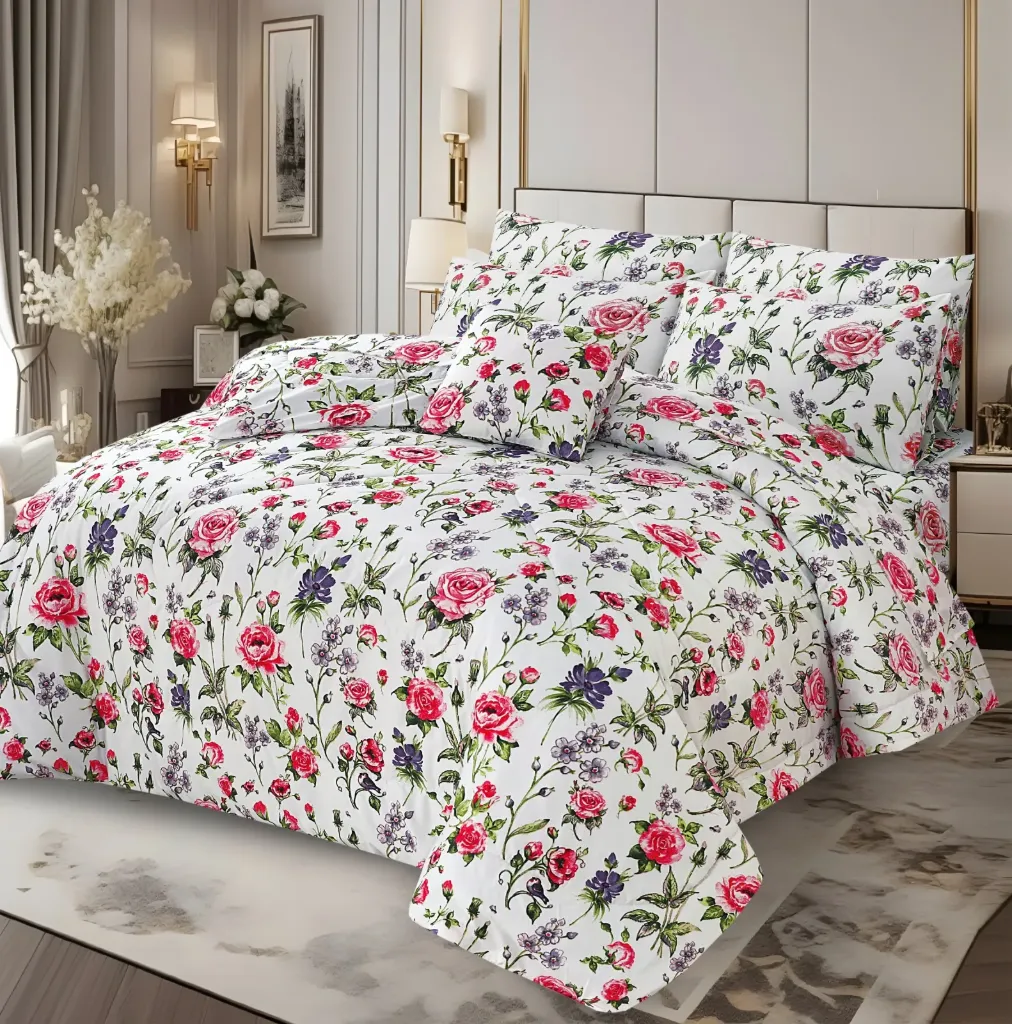 7 Pcs Comforter Set King Size Design GZM-0109