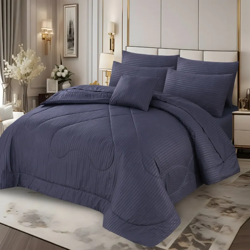 7 Pcs Comforter Set King Size Design KCC 044