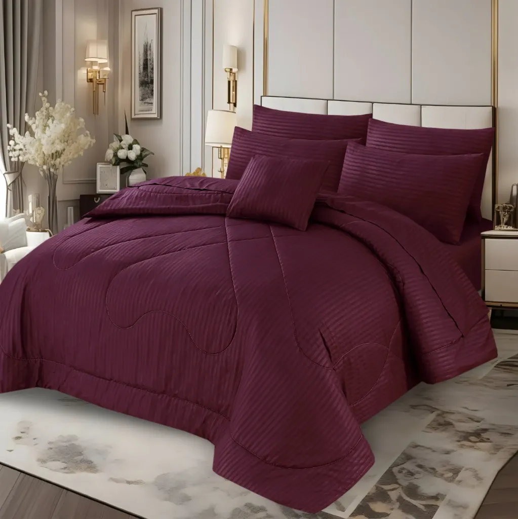 7 Pcs Comforter Set King Size Design GZS-0013