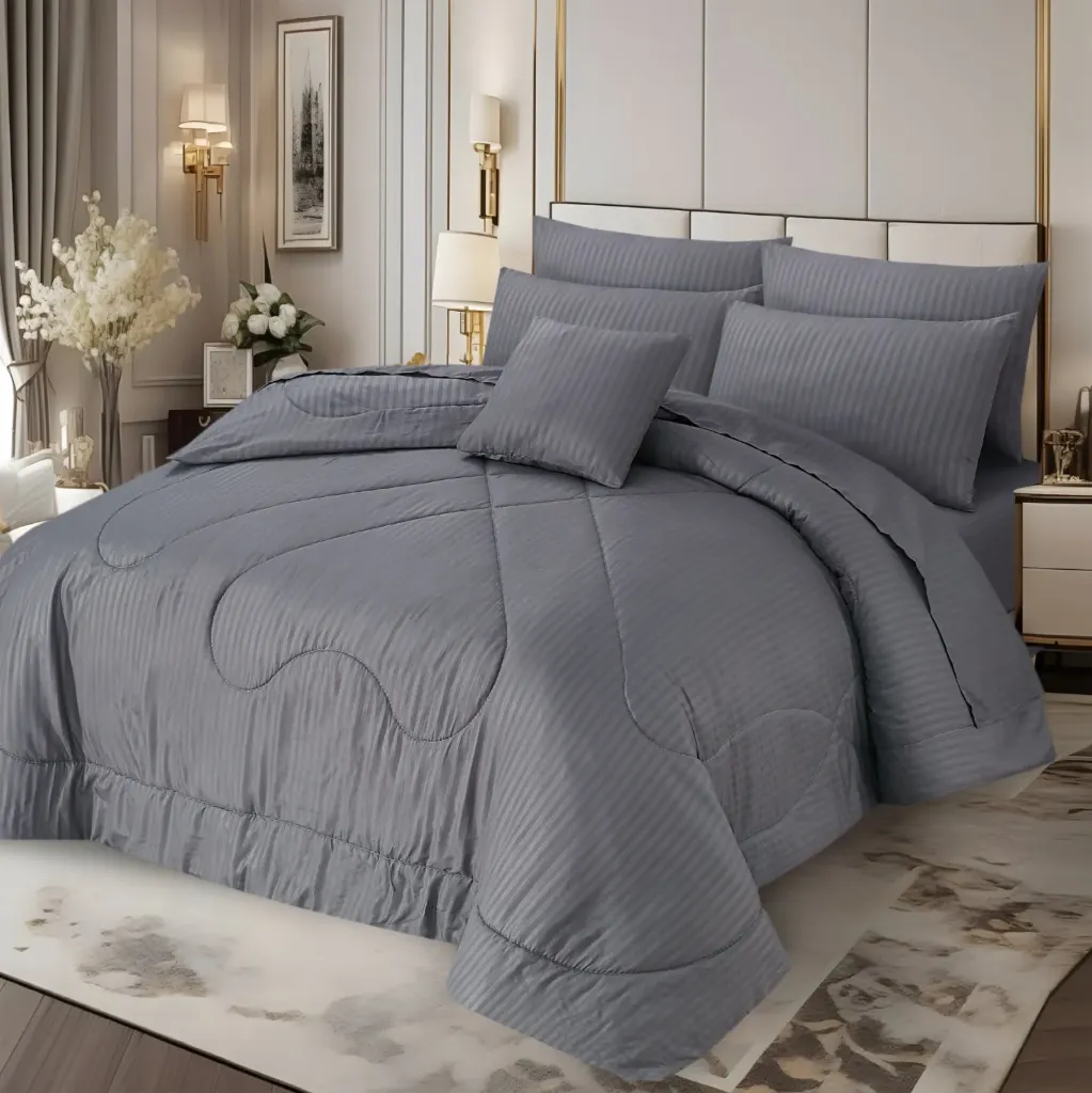 7 Pcs Comforter Set King Size Design GZS-0015