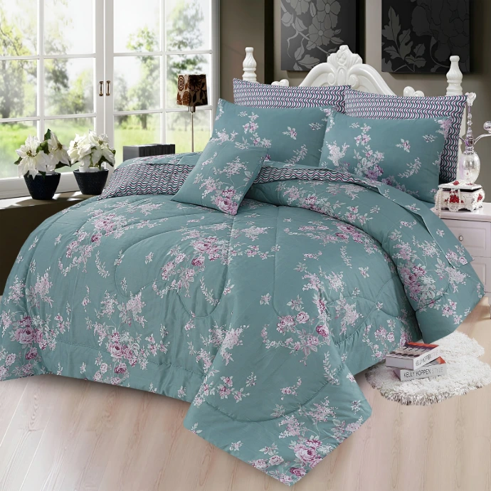 7 Pcs Comforter Set King Size Design GZD-107