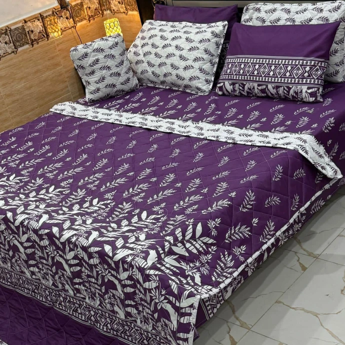 7 Pcs Comforter Set King Size Design KCC 054