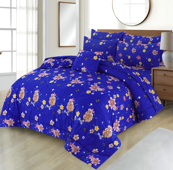 7 Pcs Comforter Set King Size Design KCC 065