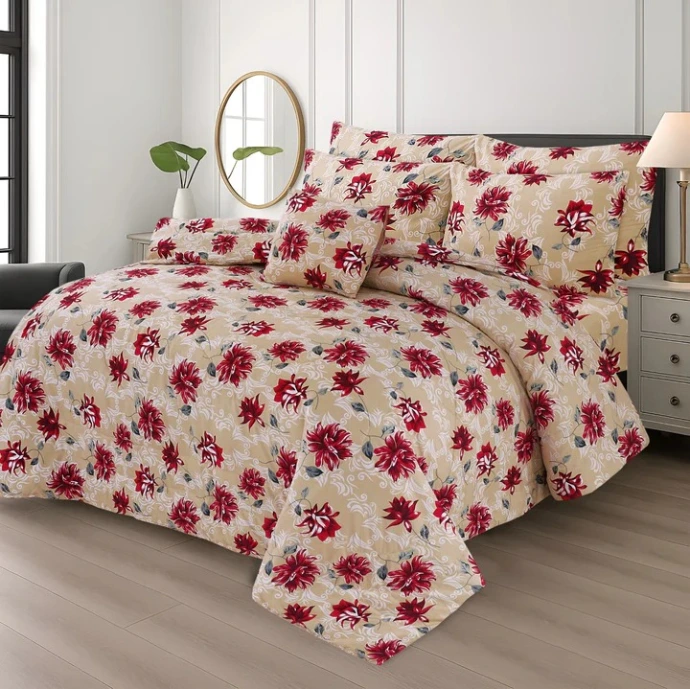 7 Pcs Comforter Set King Size Design gzm-0101