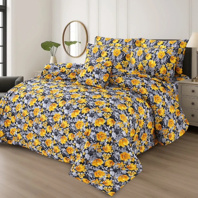 7 Pcs Comforter Set King Size Design GZM-0118