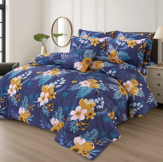 7 Pcs Comforter Set King Size Design GZM-0117
