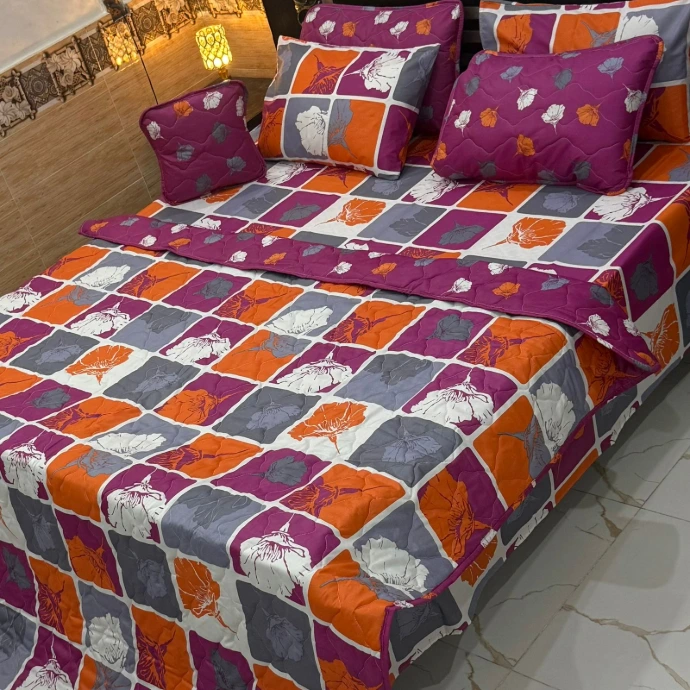 7 Pcs Comforter Set King Size Design KCC  079