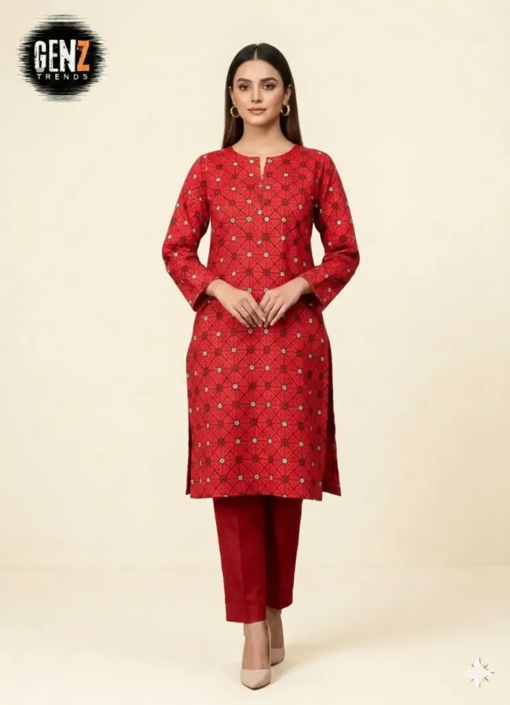 2 Pcs Unstitched Digital Print Suit gzl-s3007