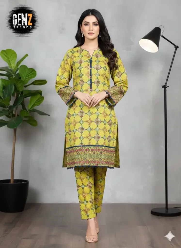 2 Pcs Unstitched Digital Print Suit GZL-S3017