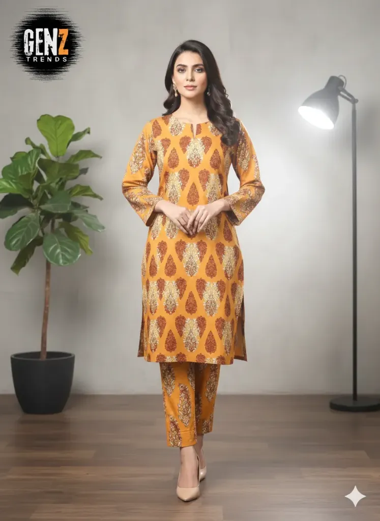 2 Pcs Unstitched Digital Print Suit GZL-S3014