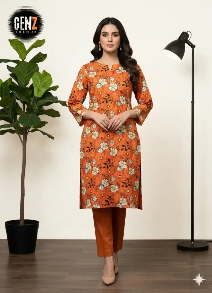 2 Pcs Unstitched Digital Print Suit GZL-S3012