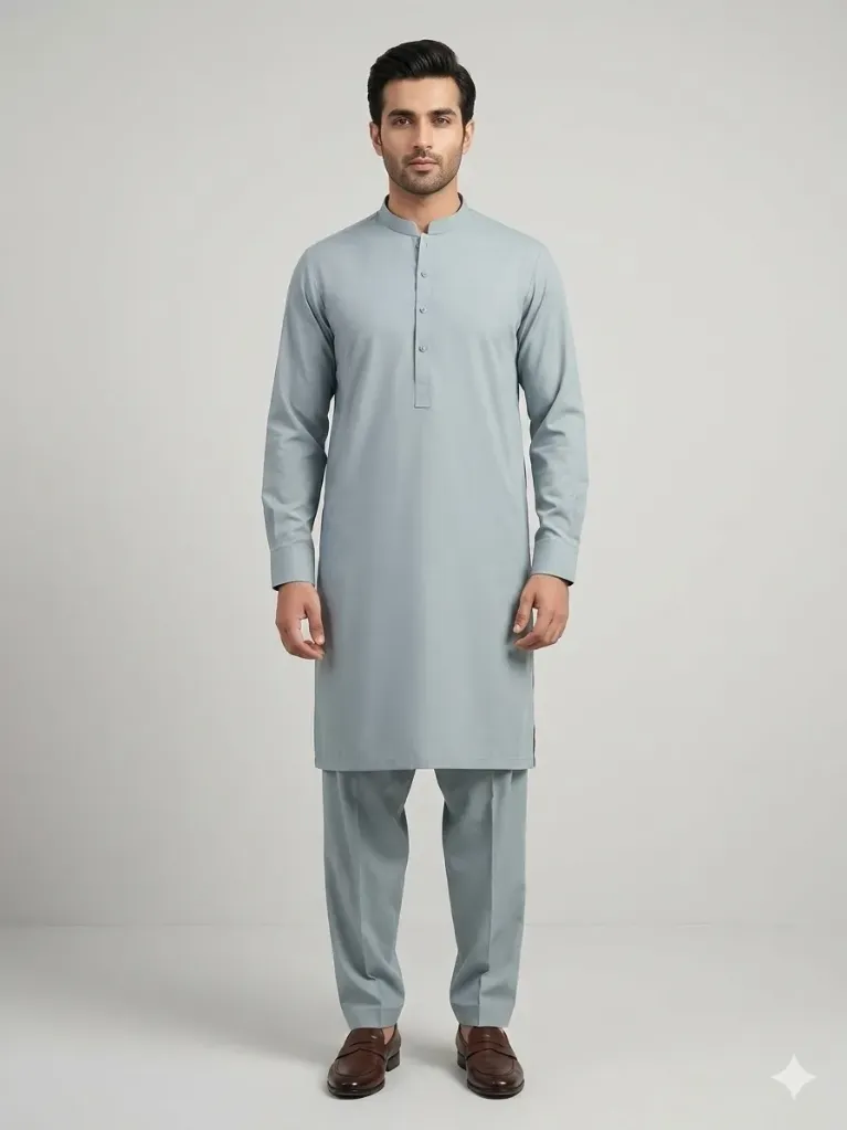 GENTS SUIT WASH N WEAR UNSTITCHED gzg-s6004 (Slate Grey)