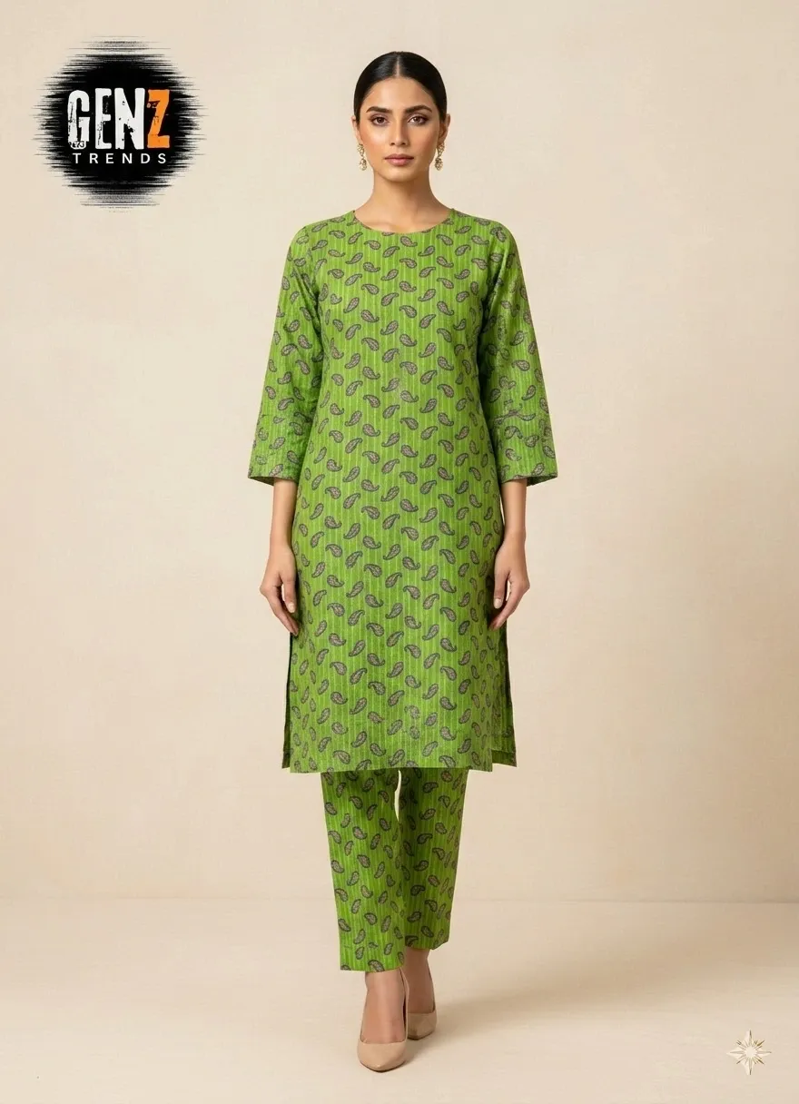 2 Pcs Unstitched Digital Print Suit GZL-S3002