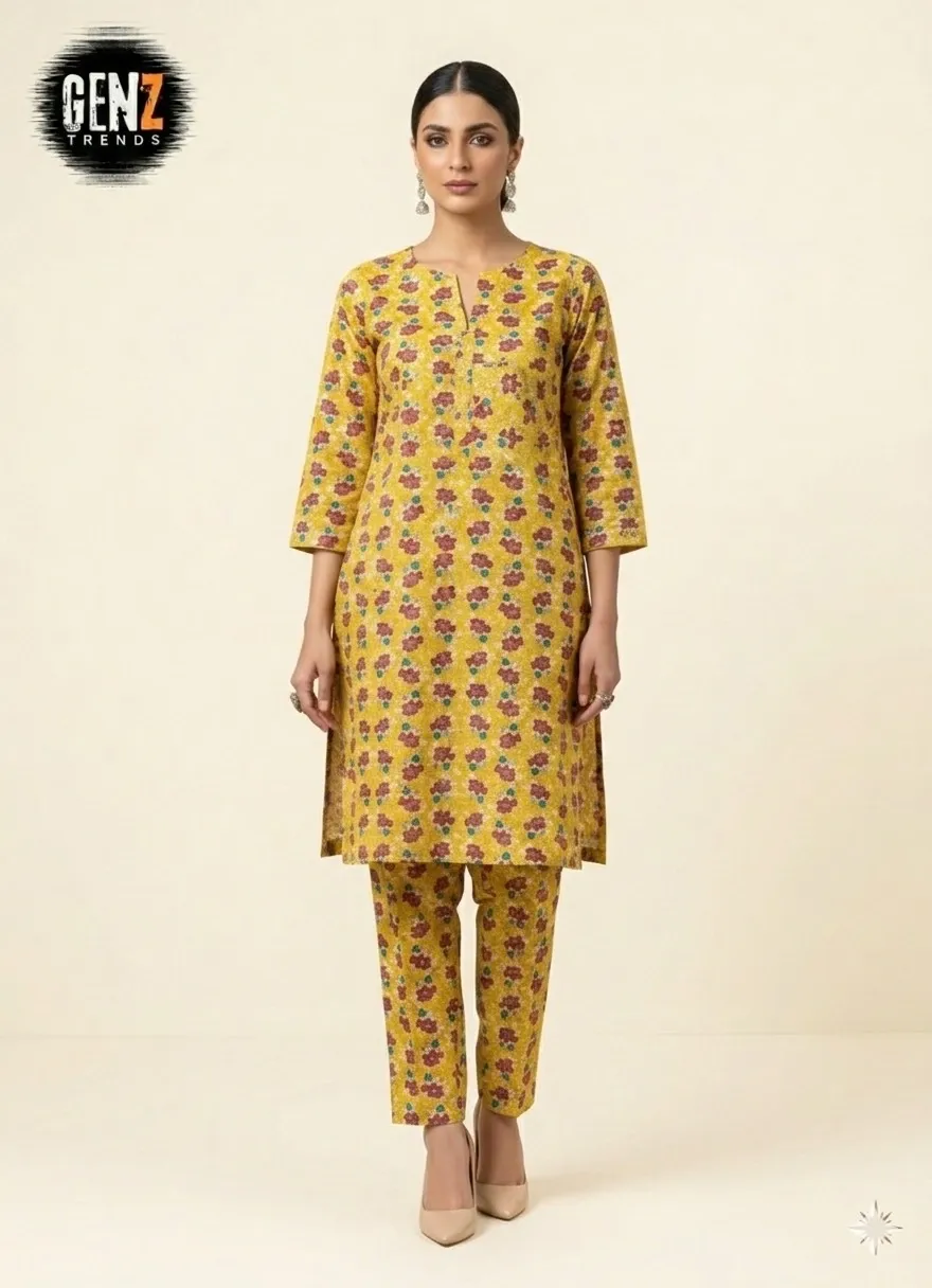 2 Pcs Unstitched Digital Print Suit GZL-S3004