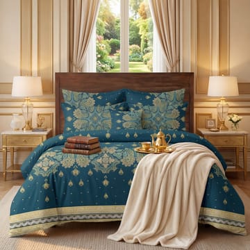 7 Pcs Comforter Set King Size Design