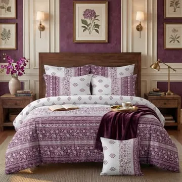 7 Pcs Comforter Set King Size Design