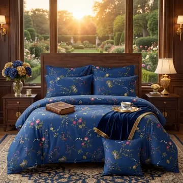 7 Pcs Comforter Set King Size Design