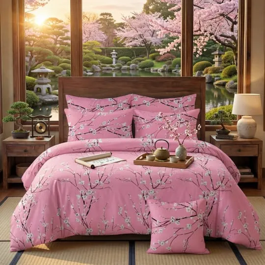 7 Pcs Comforter Set King Size Design