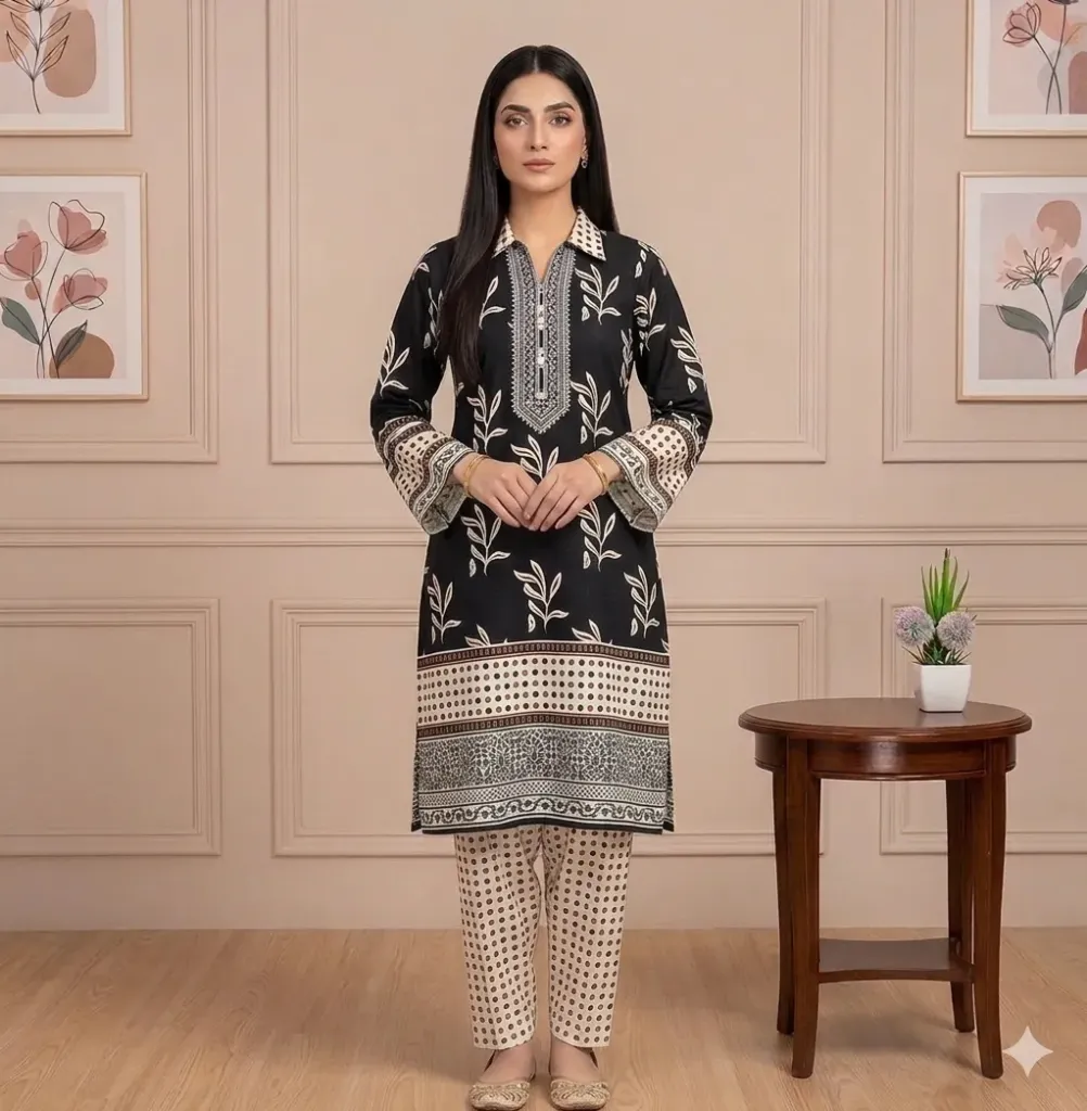 2 Pcs Unstitched Digital Print Suit GZL-S3030