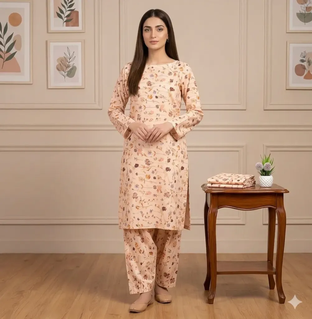 2 Pcs Unstitched Digital Print Suit GZL-S3036