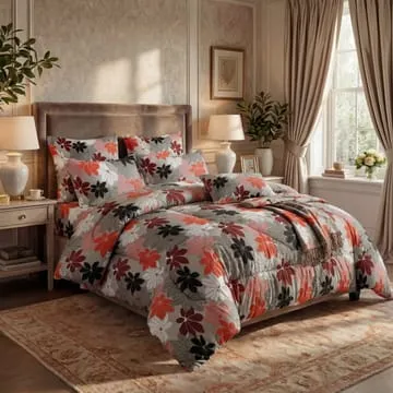 7 Pcs Comforter Set King Size Design