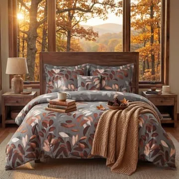 7 Pcs Comforter Set King Size Design
