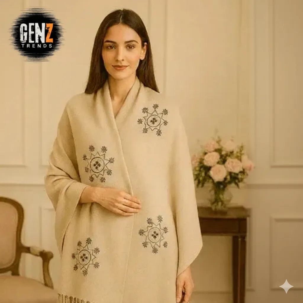 WOMEN WARM WINTER PRINTED ( PASHMINA WOOL ) GZ-SH4010