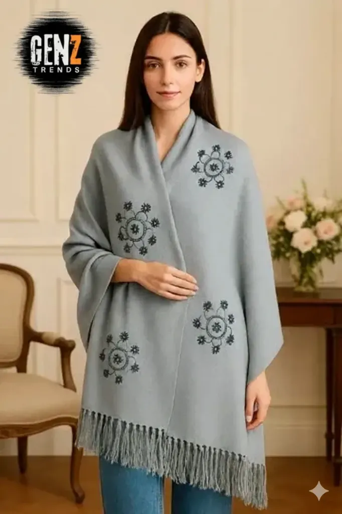 WOMEN WARM WINTER PRINTED ( PASHMINA WOOL ) GZ-SH4013