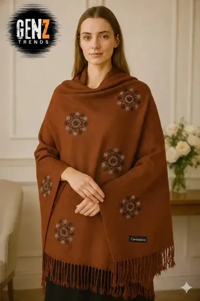 WOMEN WARM WINTER PRINTED ( PASHMINA WOOL ) GZ-SH4012