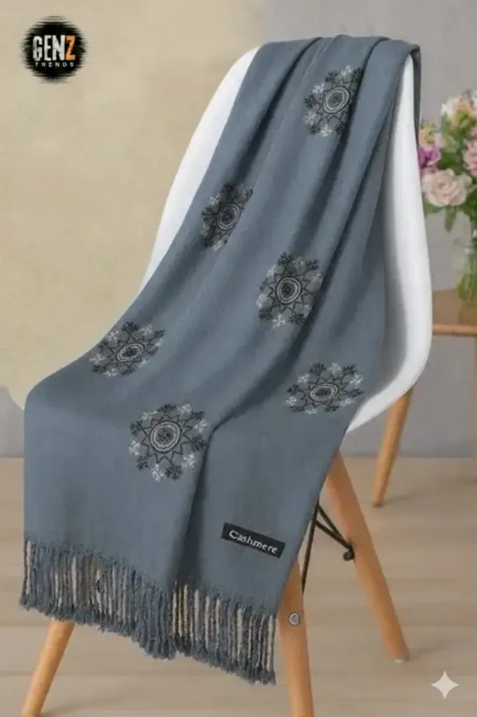 WOMEN WARM WINTER PRINTED ( PASHMINA WOOL ) GZ-SH4015