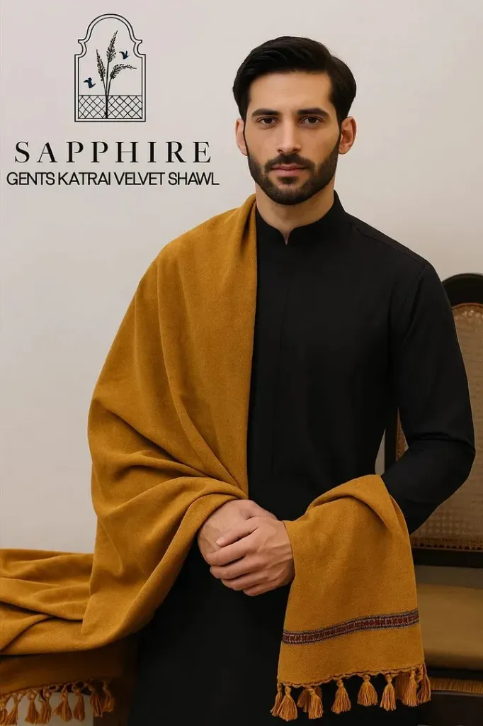 Premium Winter Velvet Shawl for Men